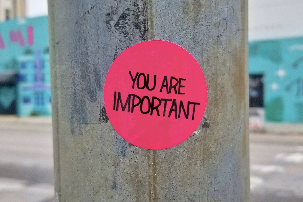 sticker you are important